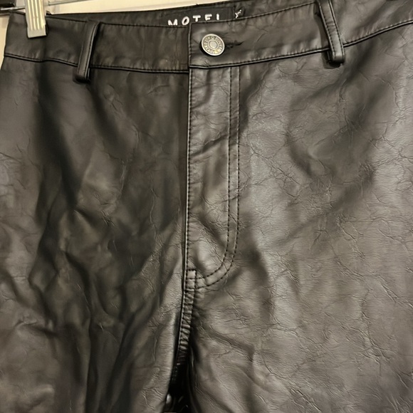 MOTEL faux leather flared pants - Picture 2 of 8